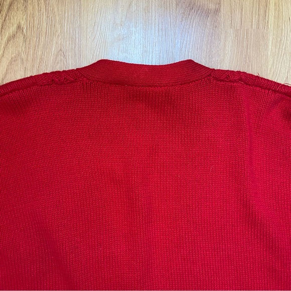 NWT Essential Elements Women’s Red Cardigan Size Large - Picture 4 of 12